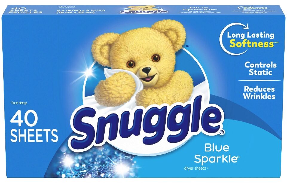 Snuggle Blue Sparkle Dryer Sheets 40 CT