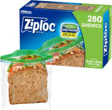 Ziploc Sandwich and Snack Bags Deal on Amazon