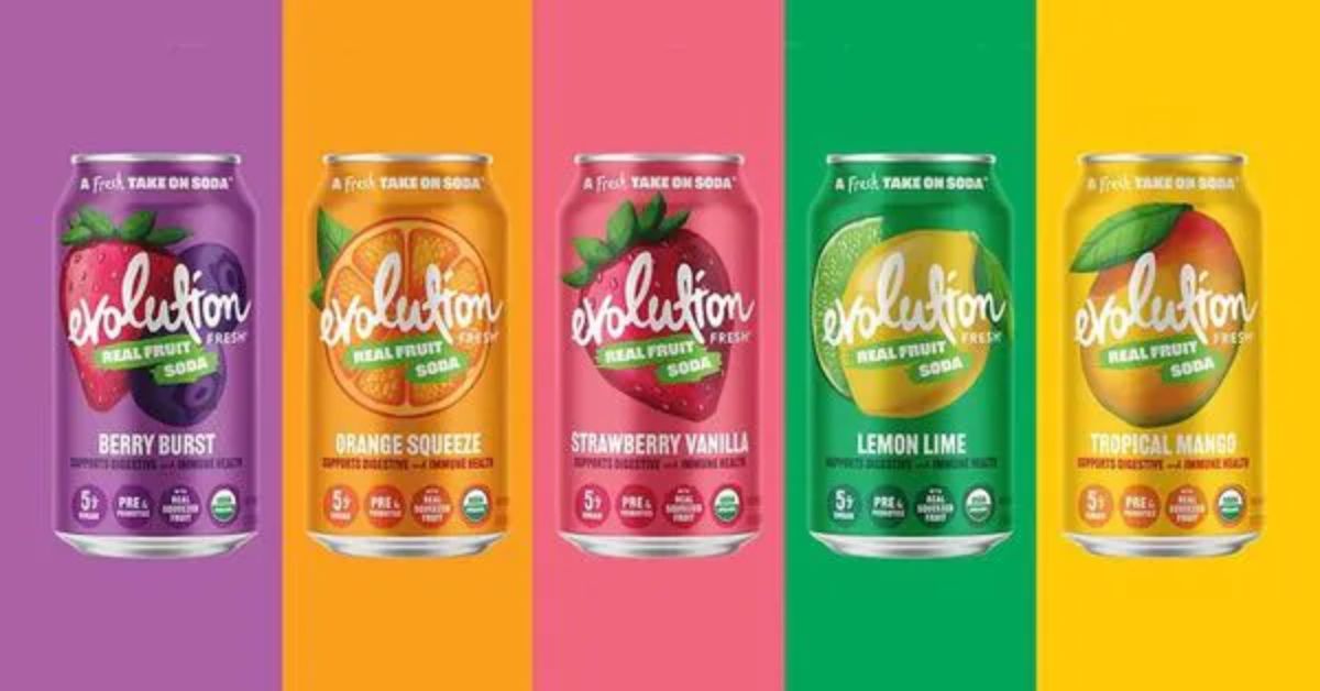 Free Evolution Fresh Real Fruit Soda
