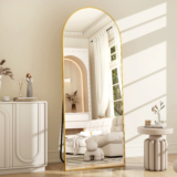 BEAUTYPEAK 64”x 21” Full Length Arched Floor Mirror